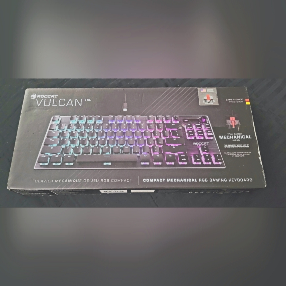 Roccat Vulcan TKL RGB Gaming Keyboard.